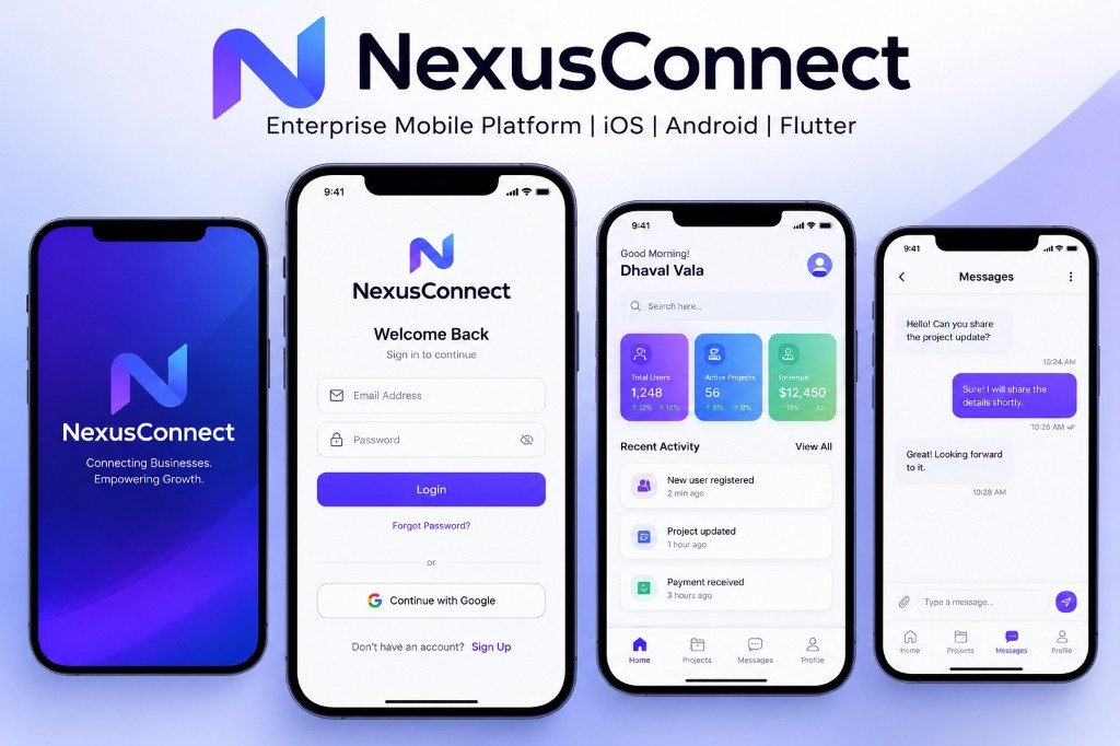 NexusConnect: Enterprise Mobile Platform | iOS | Android | Flutter